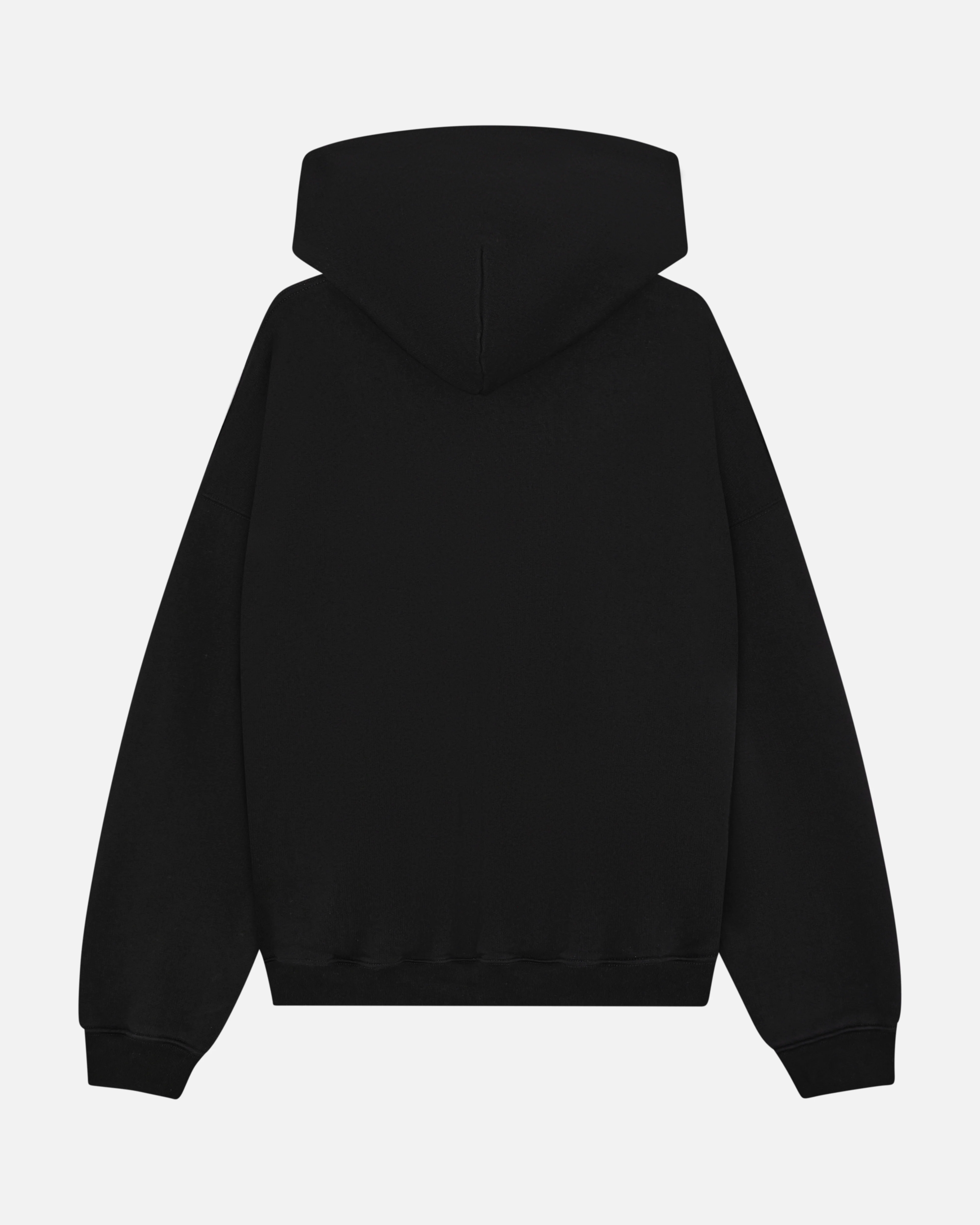 QUALITY GOODS ZIP HOODIE - BLACK - Image 2