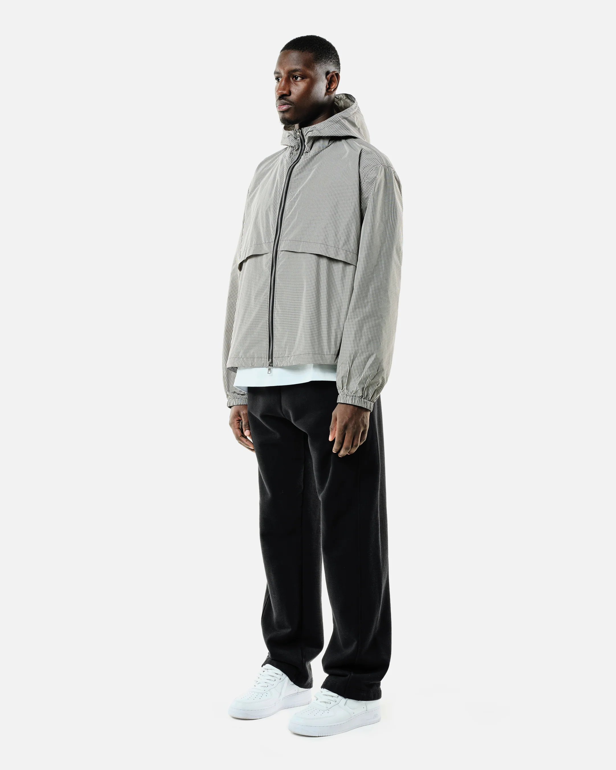 RIPSTOP WINDBREAKER - BLACK CHECK - Image 4