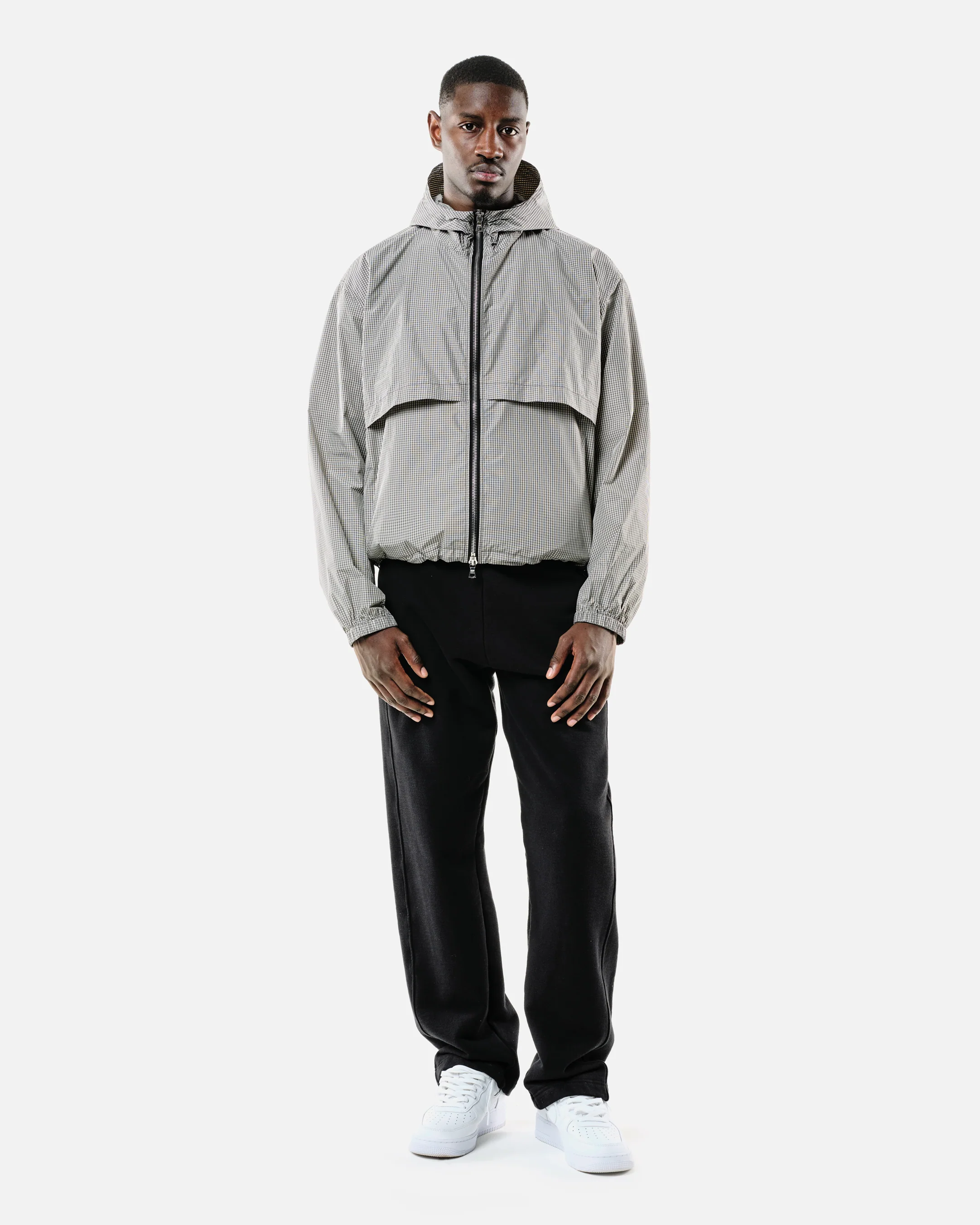 RIPSTOP WINDBREAKER - BLACK CHECK - Image 8