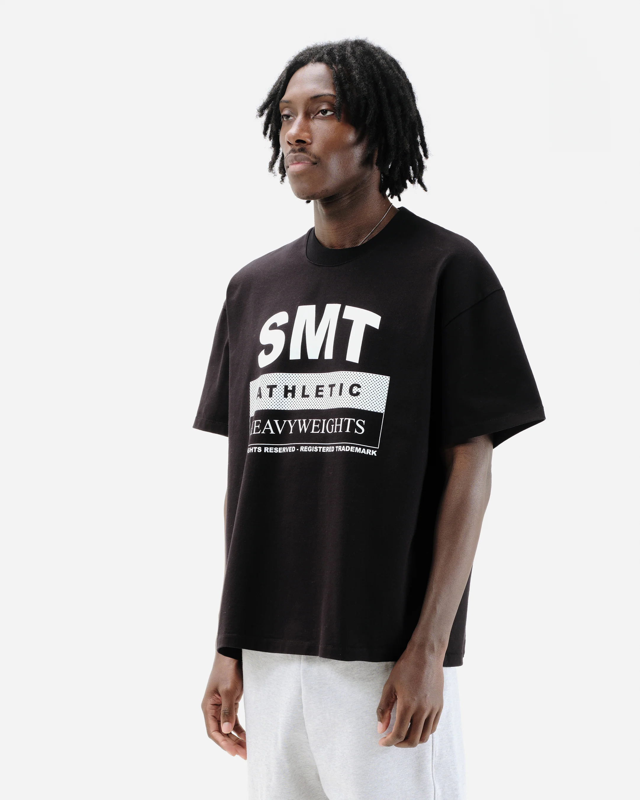 SMT ATHLETICS T-SHIRT - BLACK - Image 3