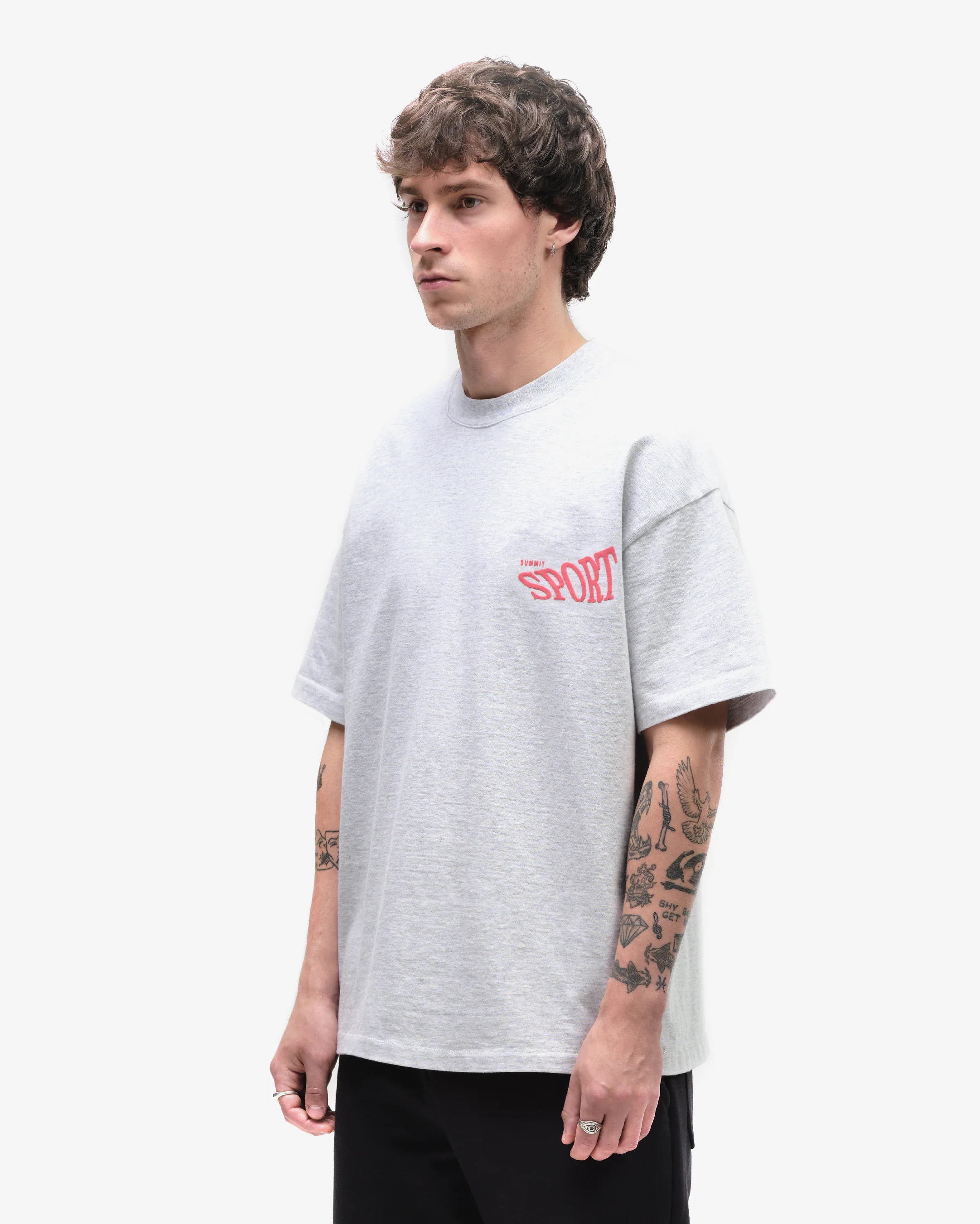 SUMMIT SPORT T-SHIRT - MARL GREY - Image 4