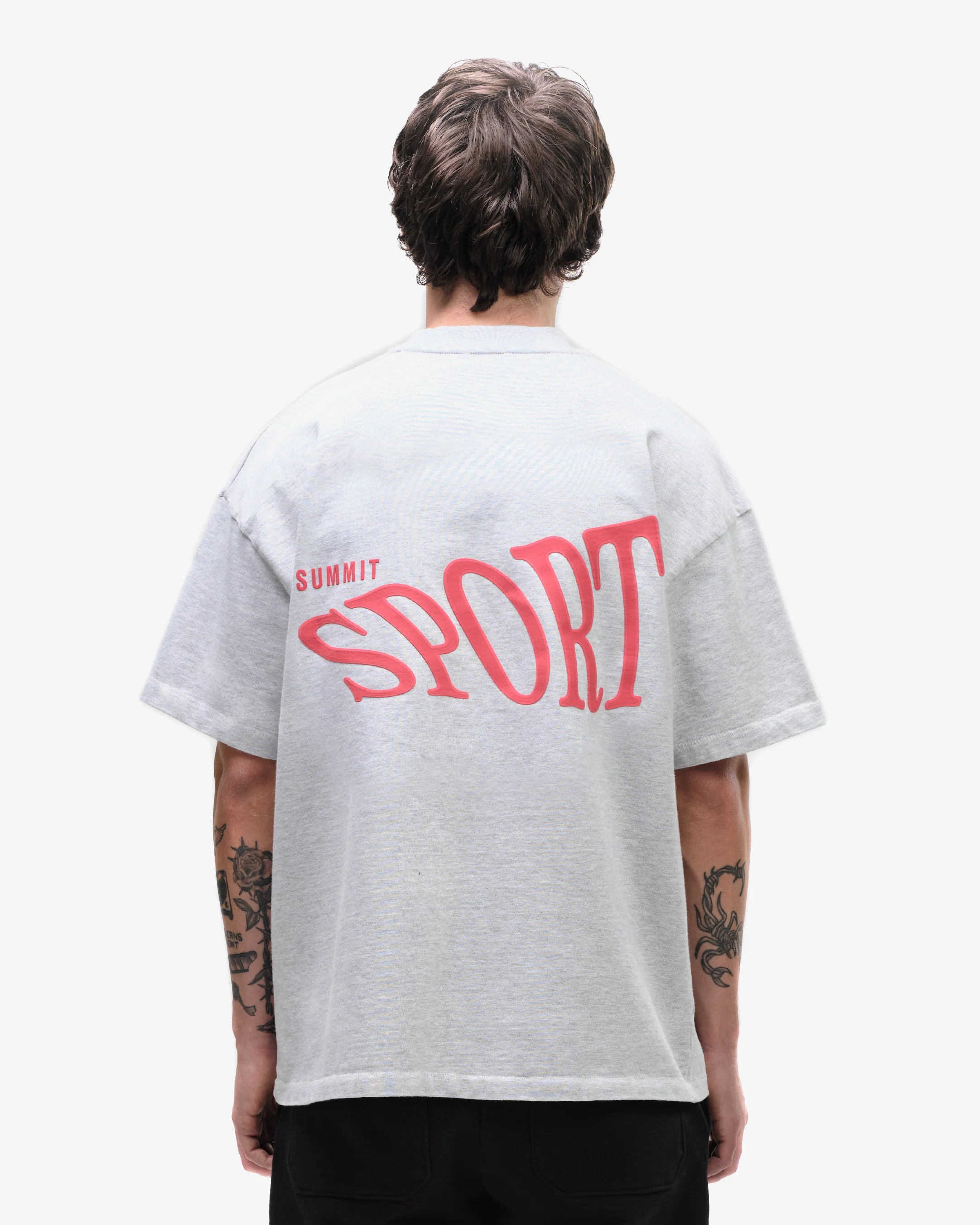 SUMMIT SPORT T-SHIRT - MARL GREY - Image 5