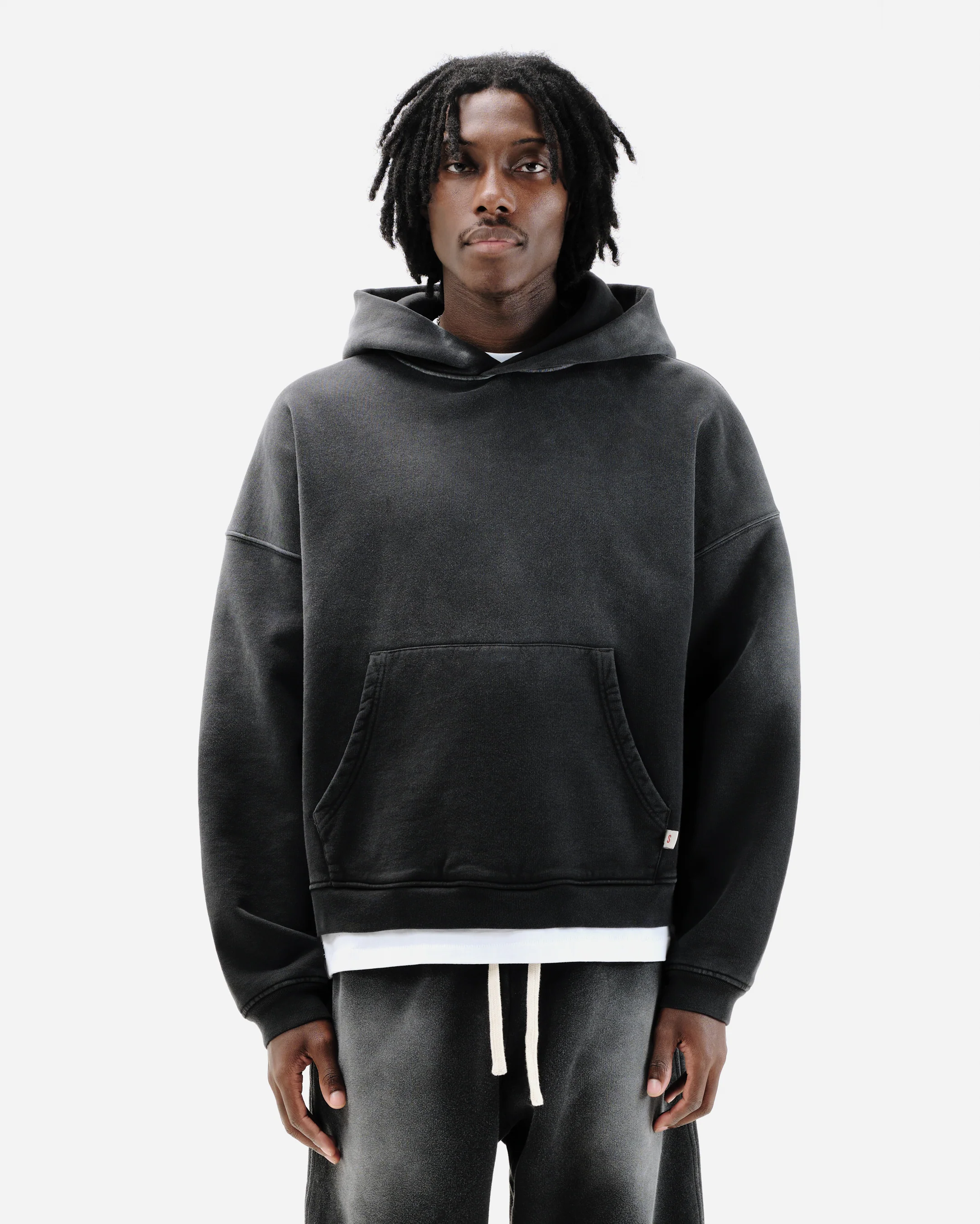 SUN FADE HOODIE - BLACK - Image 3