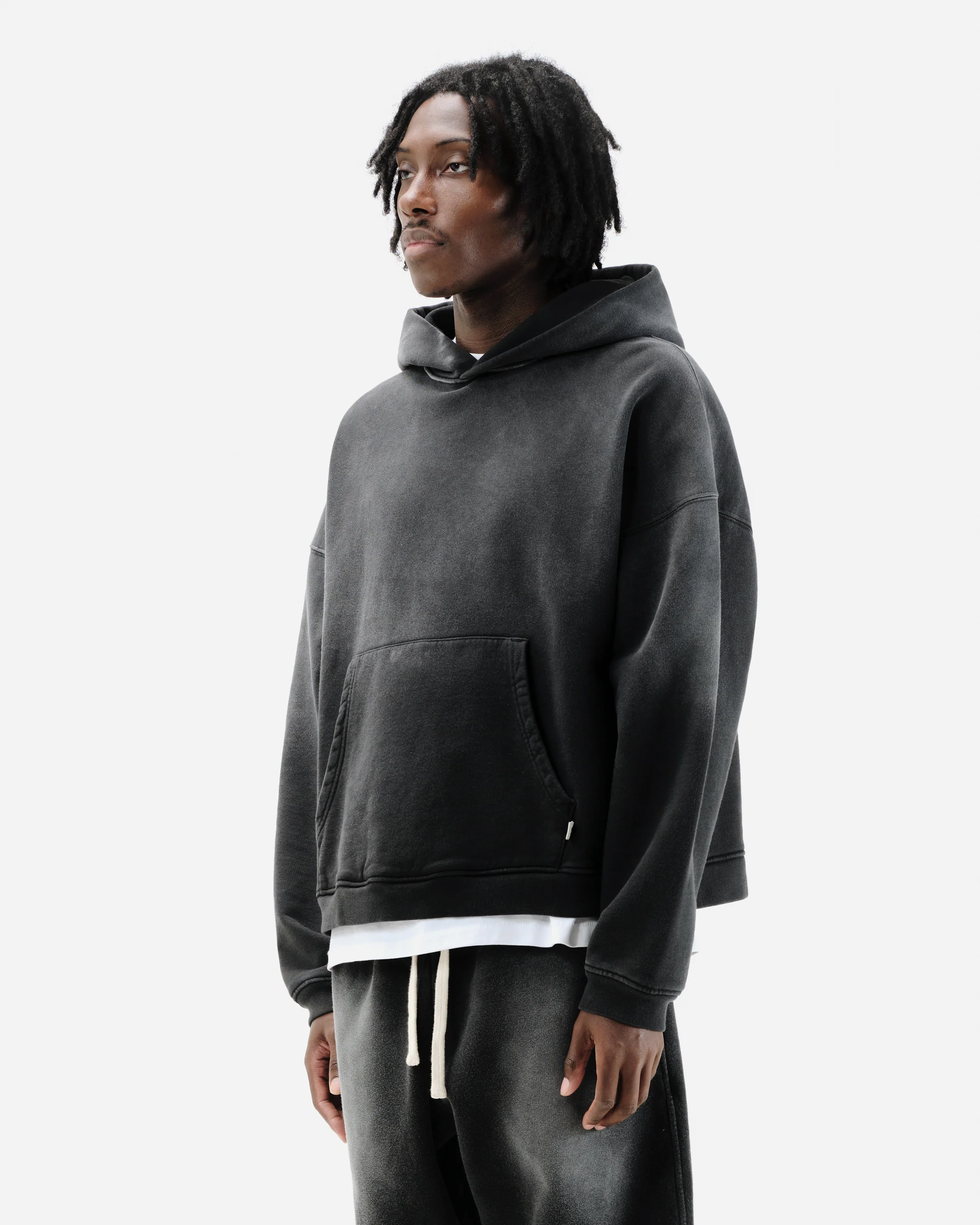 SUN FADE HOODIE - BLACK - Image 4