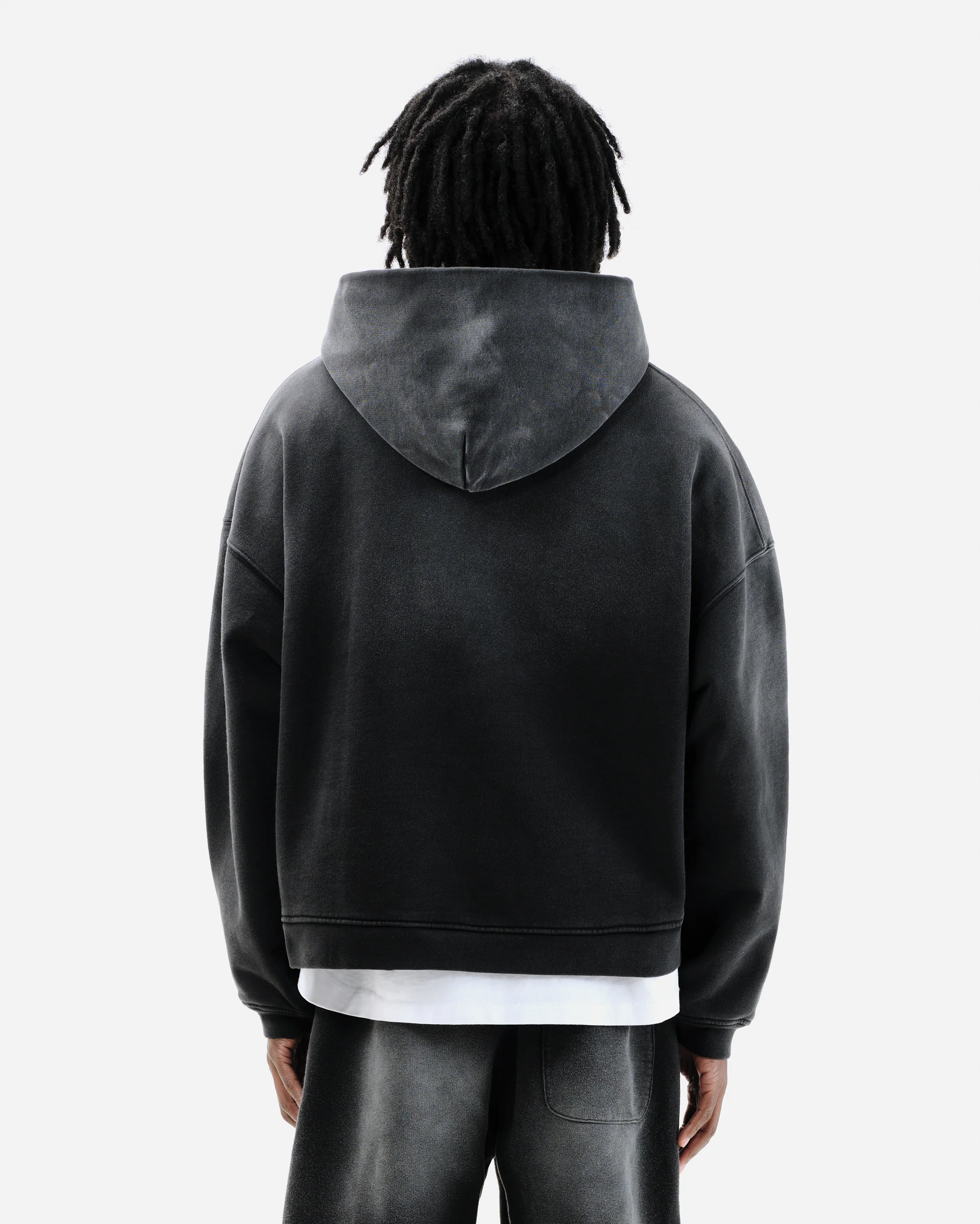 SUN FADE HOODIE - BLACK - Image 5