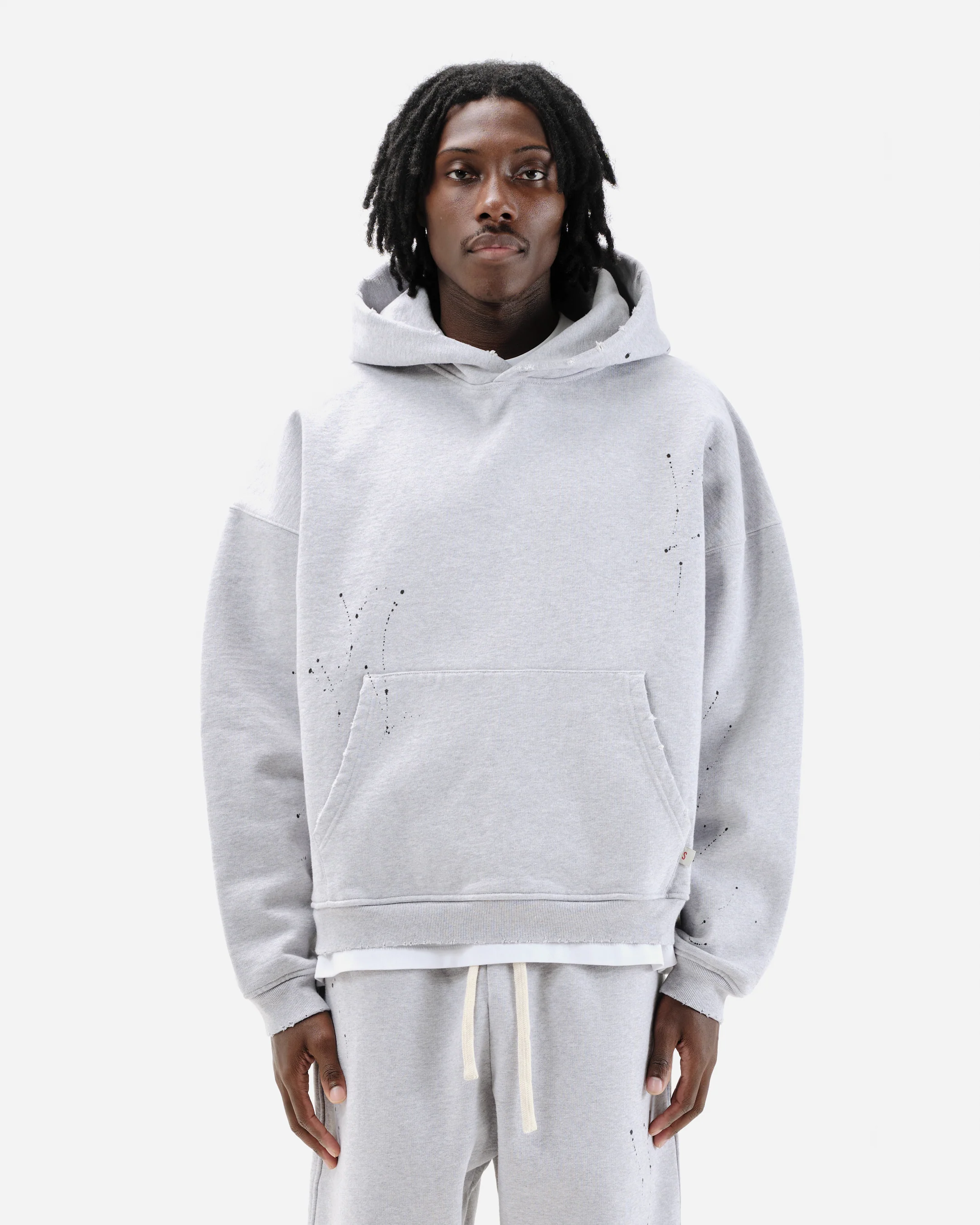 SUN FADE HOODIE - MARL GREY - Image 3