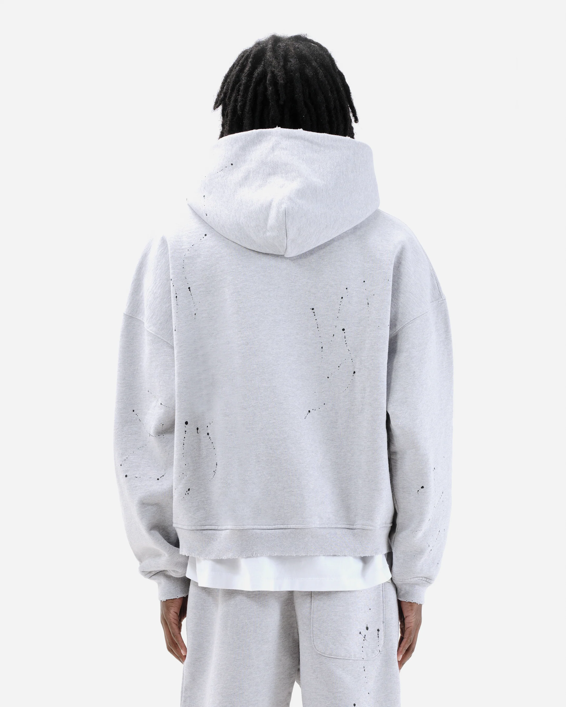 SUN FADE HOODIE - MARL GREY - Image 5