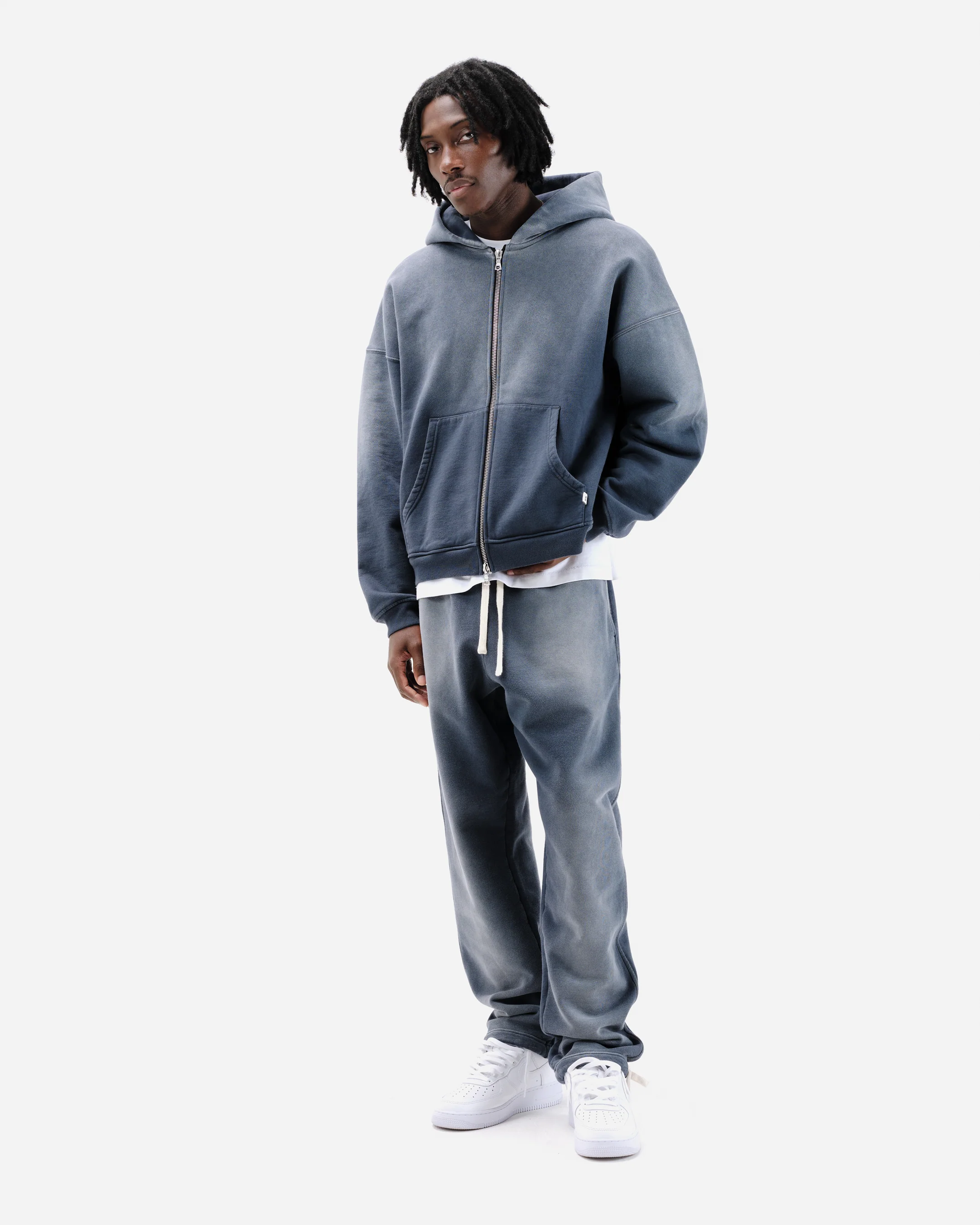 SUN FADE ZIP HOODIE - BLUEBERRY - Image 5