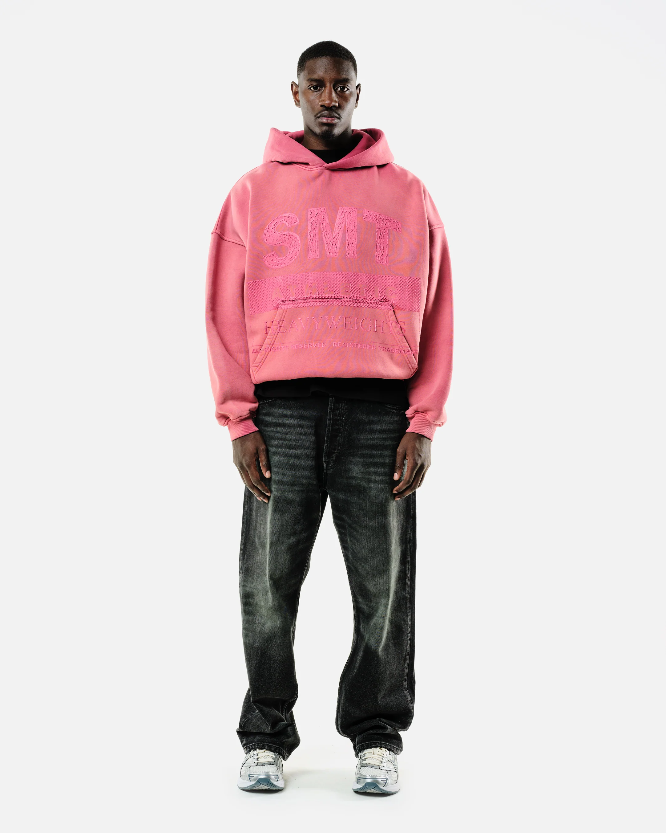SMT ATHLETICS HOODIE - VINTAGE RED - Image 3