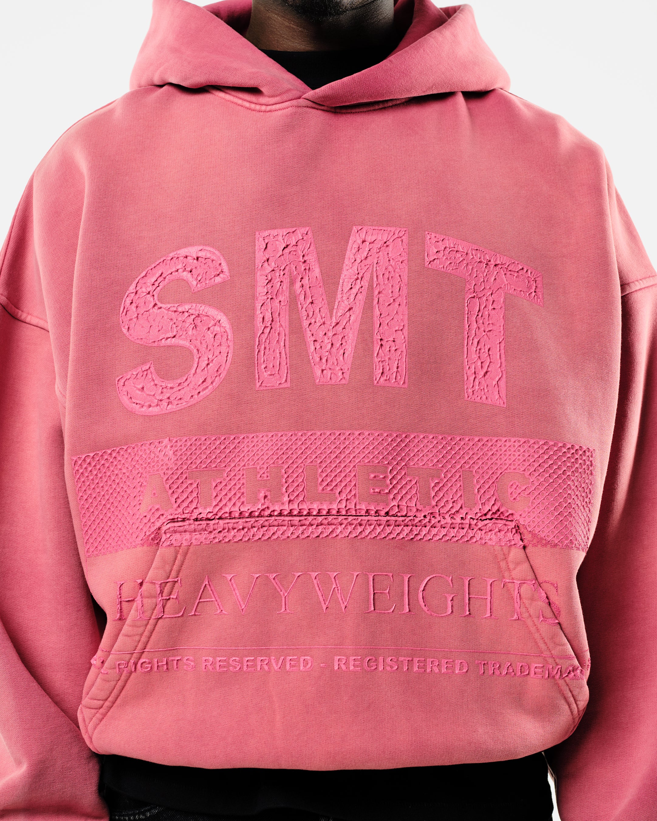 SMT ATHLETICS HOODIE - VINTAGE RED - Image 6