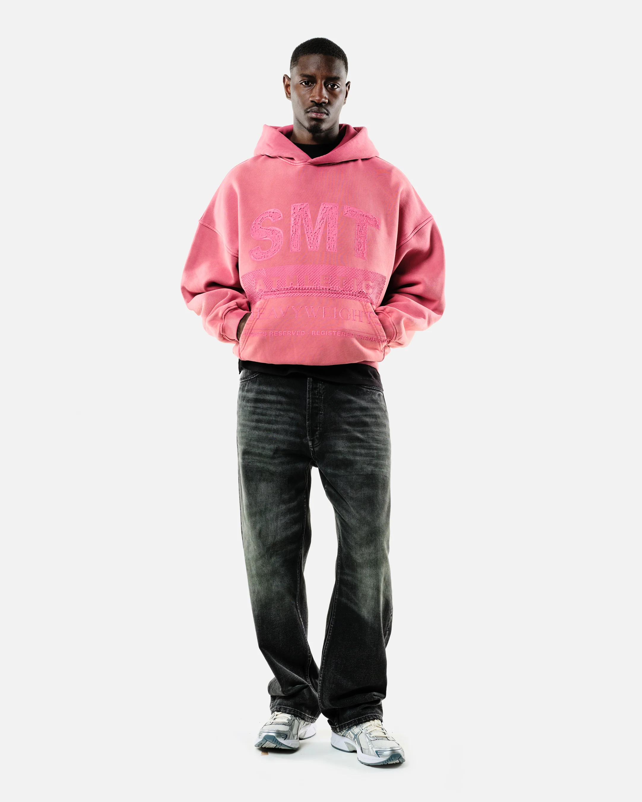 SMT ATHLETICS HOODIE - VINTAGE RED - Image 7