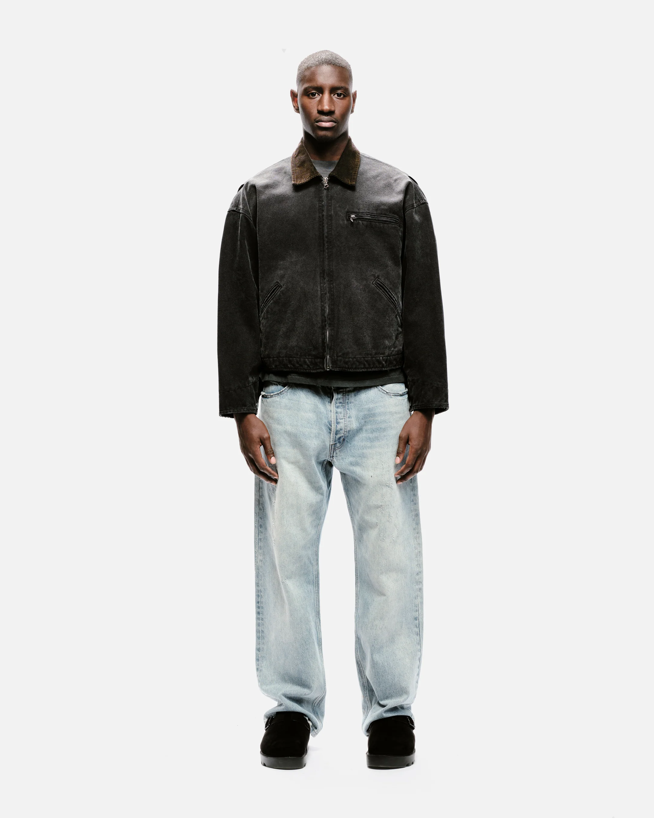 WORKERS JACKET - SUN FADED BLACK - Image 3