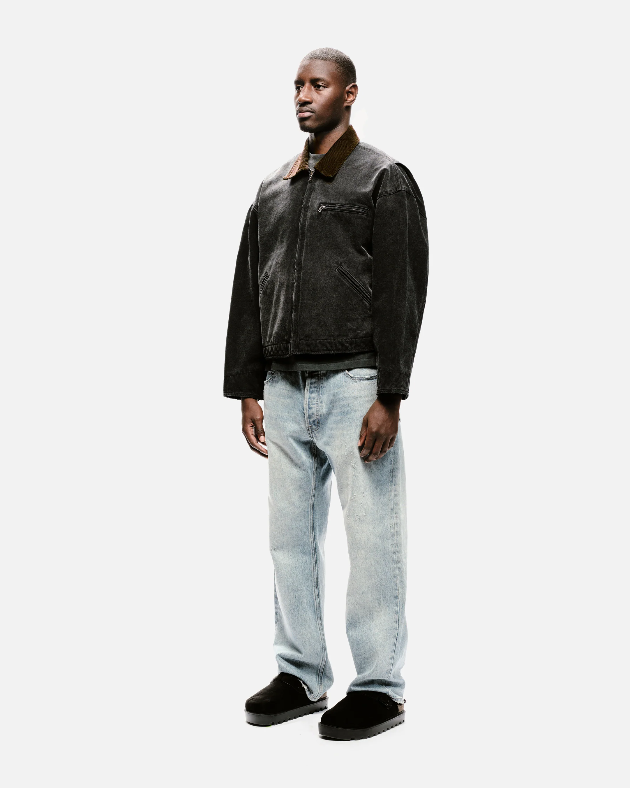 WORKERS JACKET - SUN FADED BLACK - Image 4