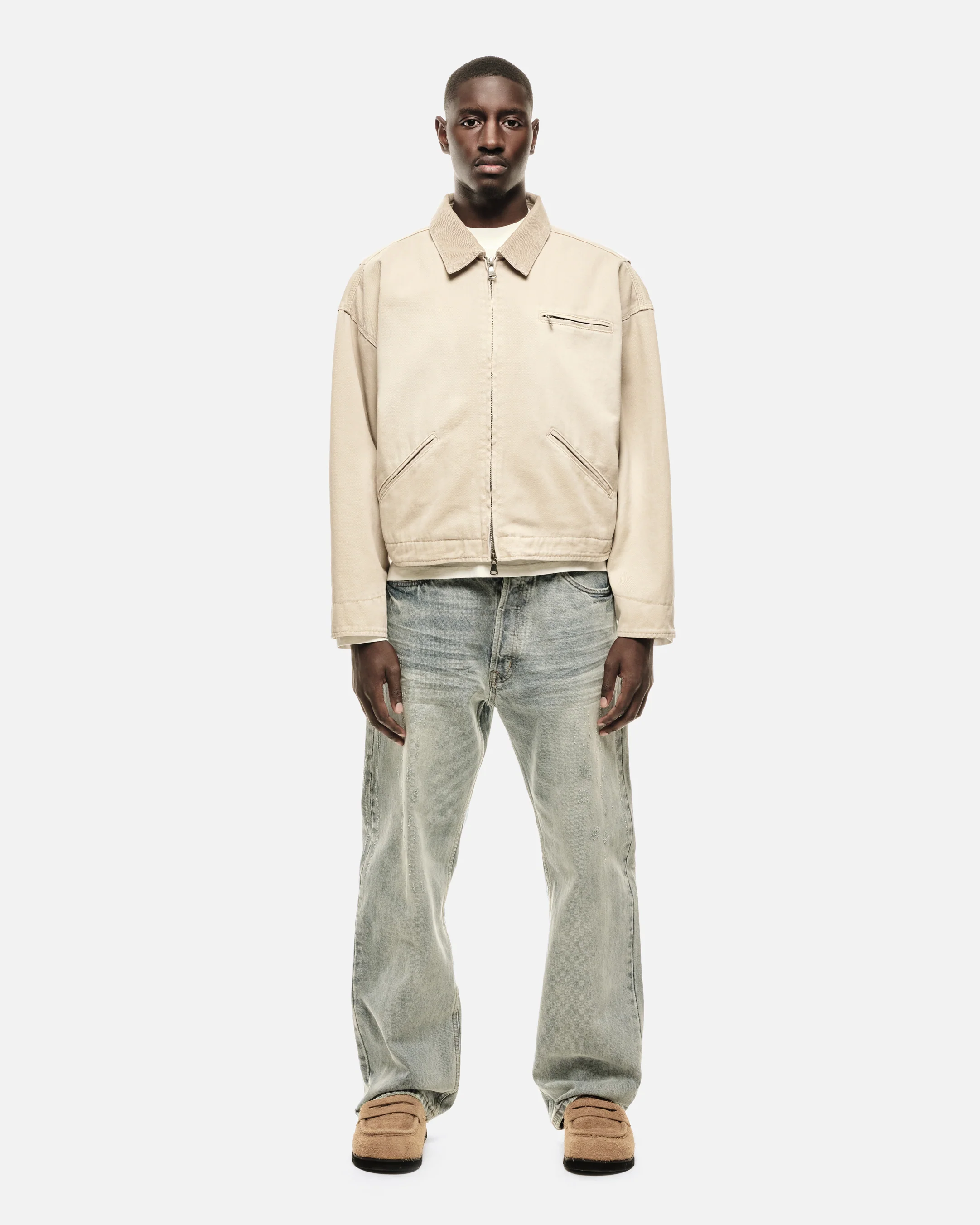 WORKERS JACKET - SUN FADE BEIGE - Image 3