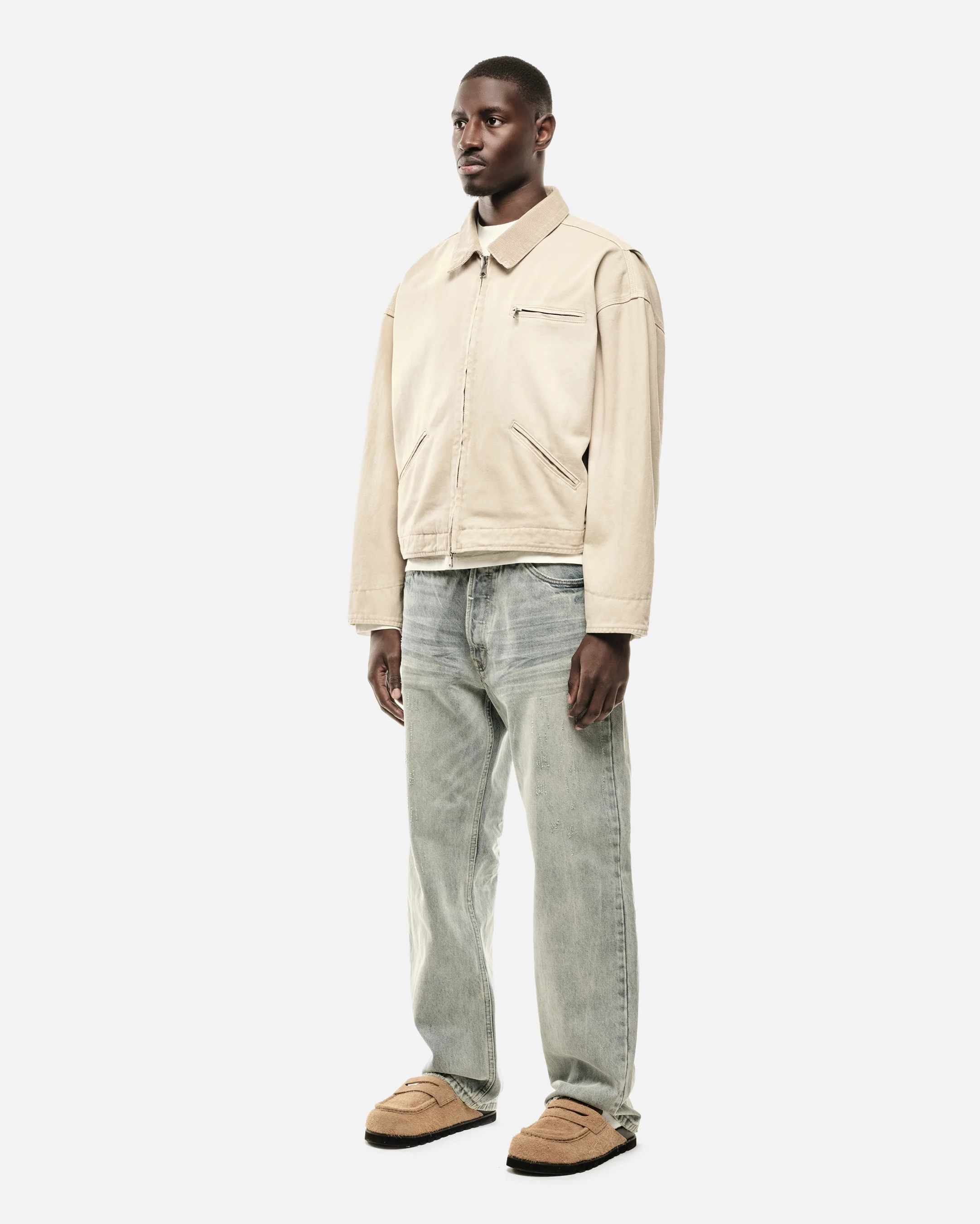 WORKERS JACKET - SUN FADE BEIGE - Image 4